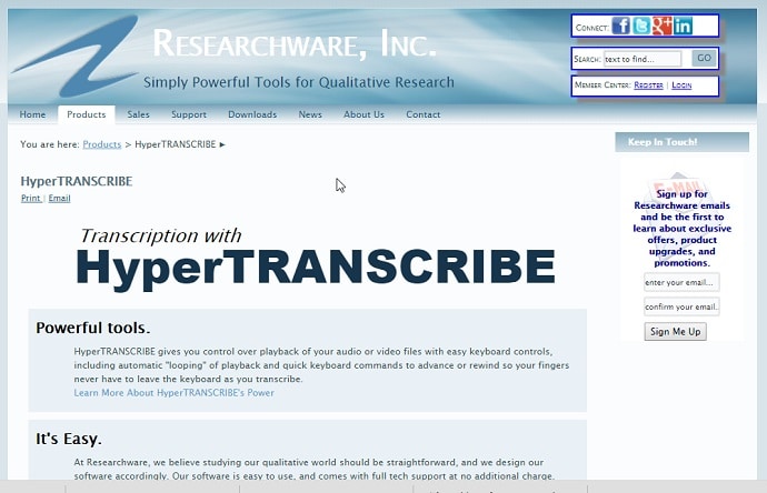 transcription softwares
